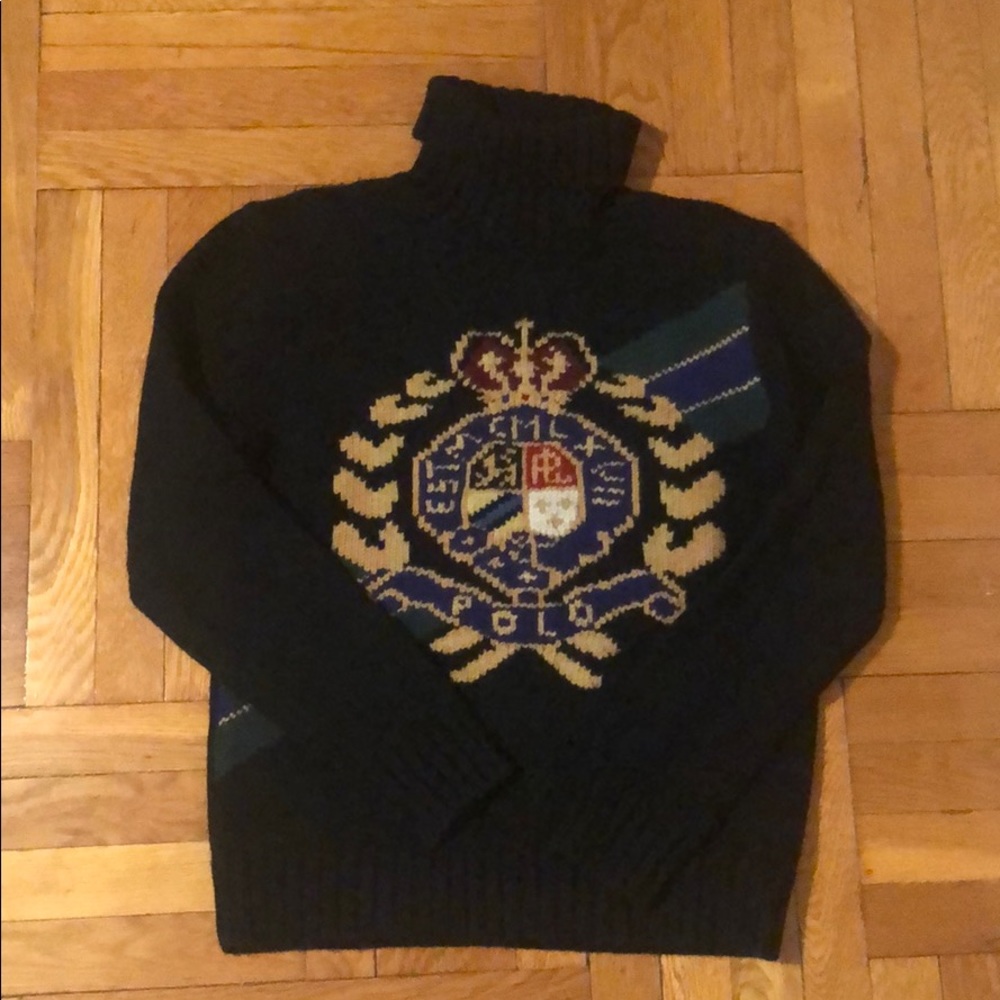 Ralph Lauren Mens Wool Knit Turtleneck